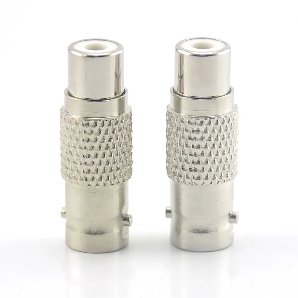 Gakaki 10pcs/lot CCTV Surveillance accessories RCA Female to BNC Female Connector RCA BNC Connector for audio video Camera