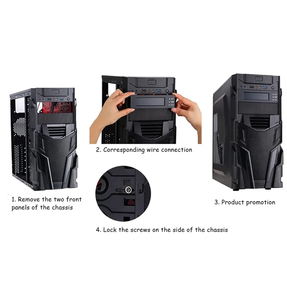 Compre 5,25 Polegadas 12 V Pc Computador De Ventilador De Computador 3 Velocidad