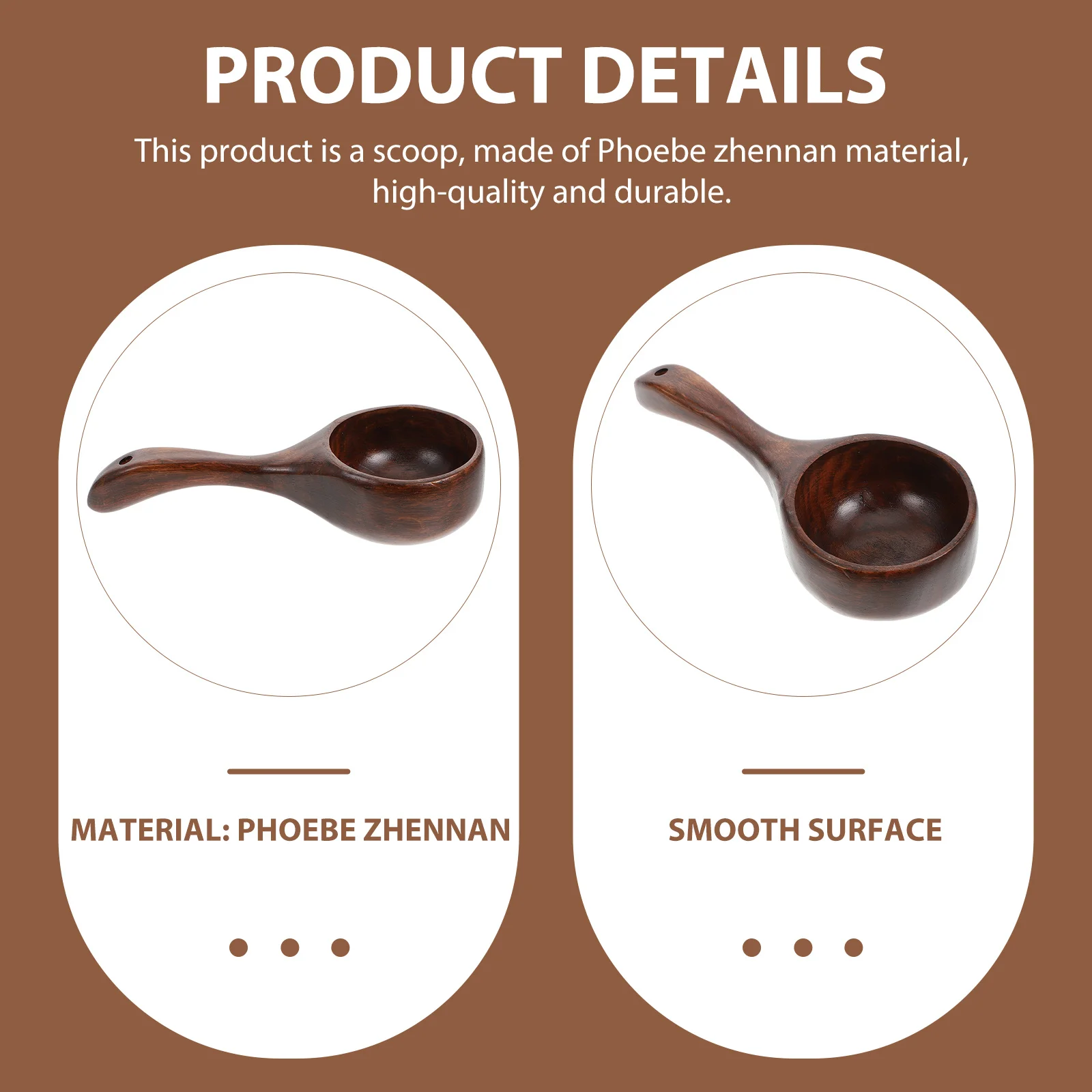 Wood Water Scoop Spoon Multipurpose Wooden Scoop Spoon Ladle Dipper for Kitchen Utensil Home Cooking Bath Salt Canisters Ladles wooden scoop spoon