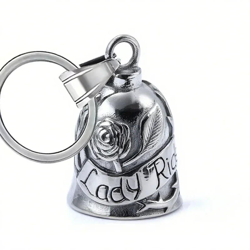 Lion King Pendant and Keychain with Uniquely Carved Bell - Retro Design