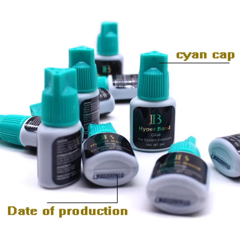 1 Bottle Original IB Super Plus Glue for Eyelash Extensions 5ml Korea Professional IB Gold Wine Red Cap Glue Makeup Tools Shop 4