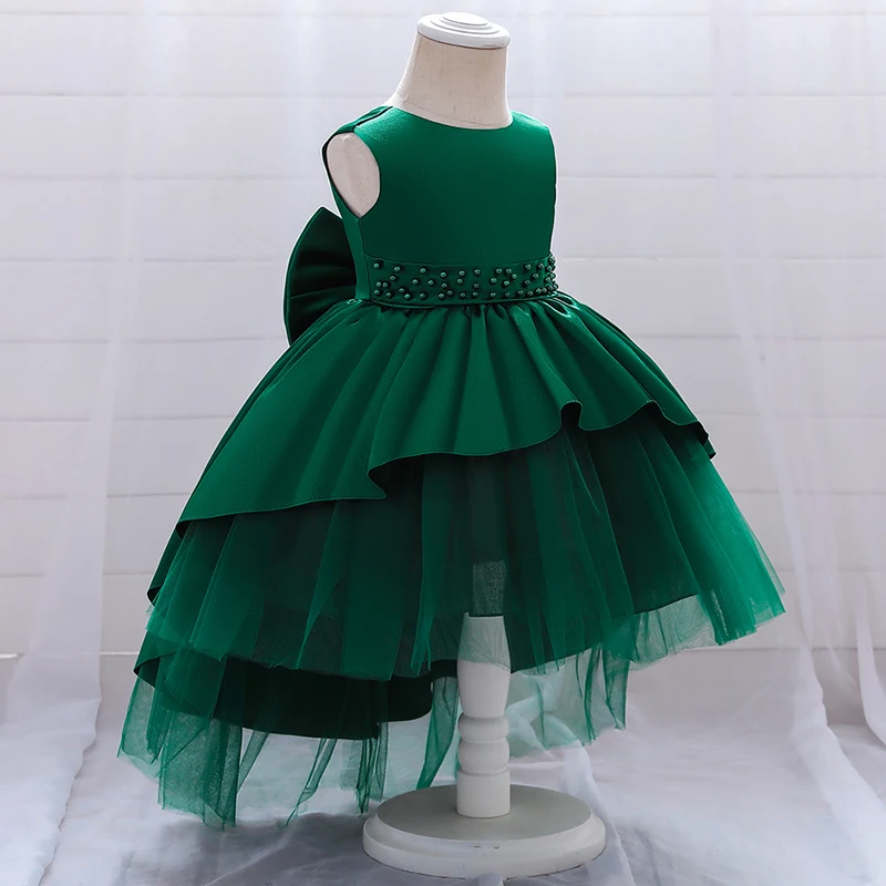 

Summer Girl Baby Baptism Gown 1st Year Birthday Party Wedding Kids Clothes Child Toddler Infant Evening Vestidos Christening