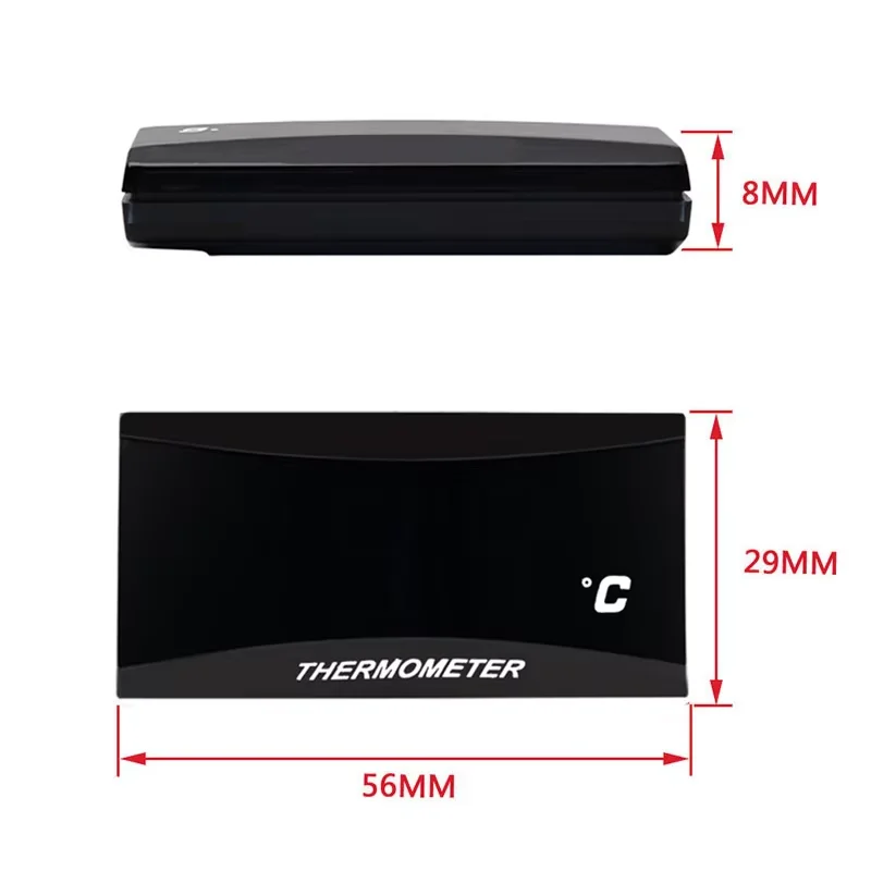 Motorrad KAIUVE Zylinderkopf-Temperatursensor Mini Quadratisches Digitales Instrument für NMAX125 XMAX250 300 NMAX Universal-Anzeige – Detail 6