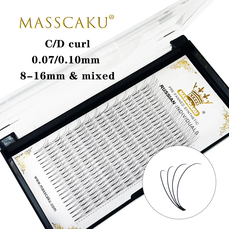 

Fast shipping 3D/4D/5D/6D premade volume fans short stem lashes 12 lines faux mink individual eyelash extensions makeup cilios
