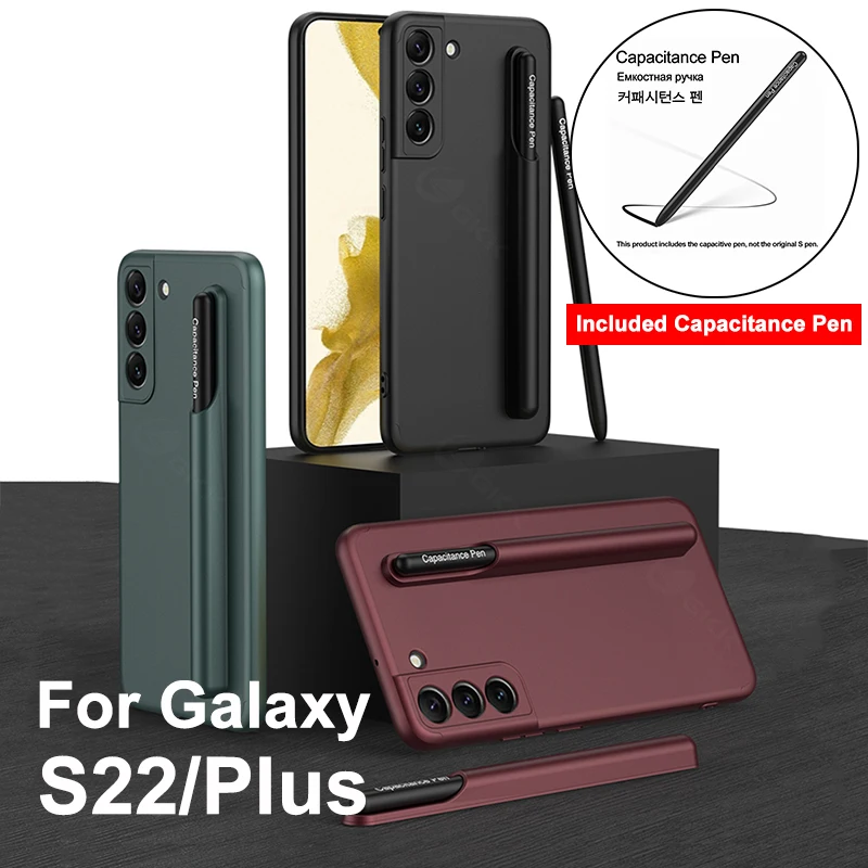 

В комплект входит пластиковый чехол для Samsung Galaxy S22 Plus, ультратонкий противоударный чехол для Galaxy S22 Plus, Ультратонкий чехол