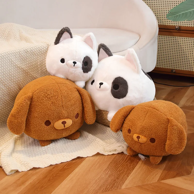 Cute Plush Dog Toys Teddy Shiba Inu Bulldog Beagle