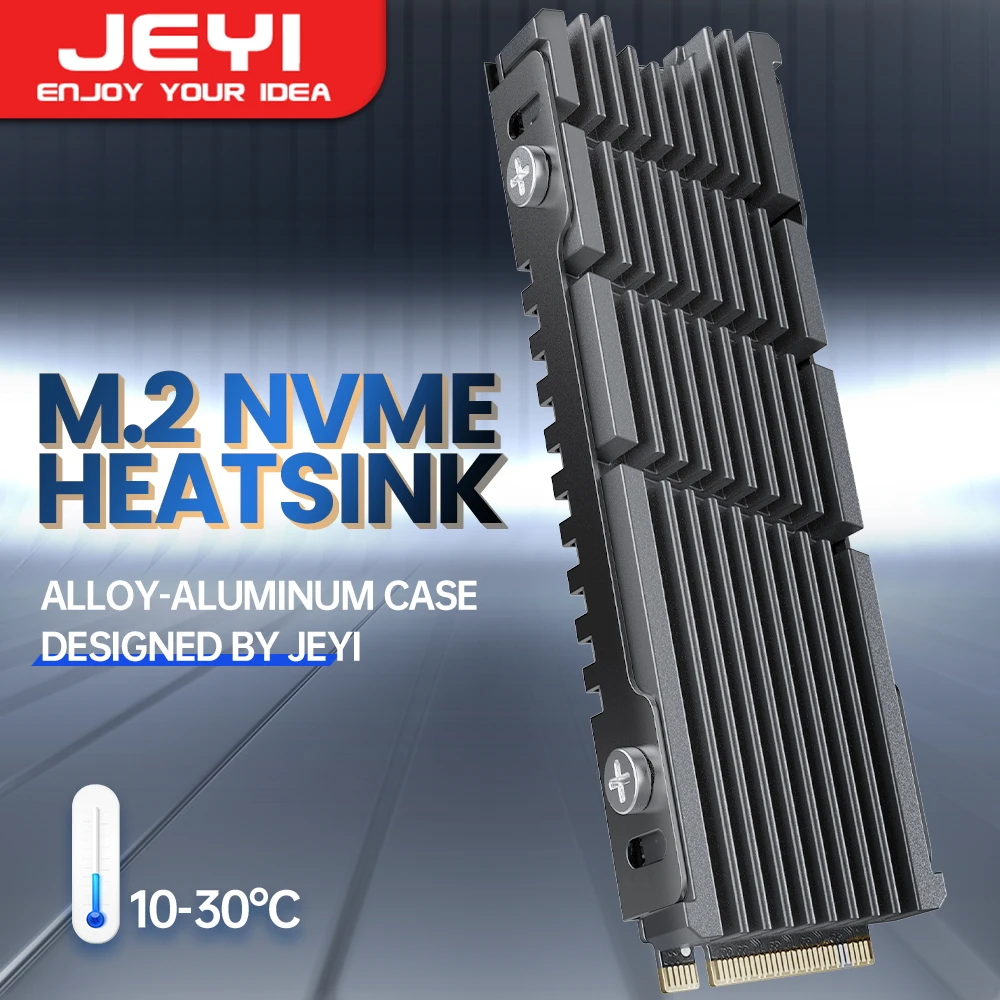 Jeyi-pc Radiador Eficiente com Almofada Térmica de Silicone Cooler ii 2280 Ssd Dissipador M.2 Nvme Liga de Magnésio