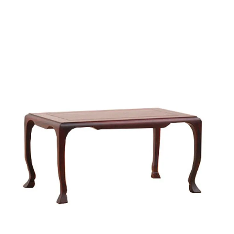 Red Sandalwood Ming Style Horseshoe Rectangular Rare Stone Tea Pot, Jade Ware, Potted Base, Pure Handmade Mortise and tenon