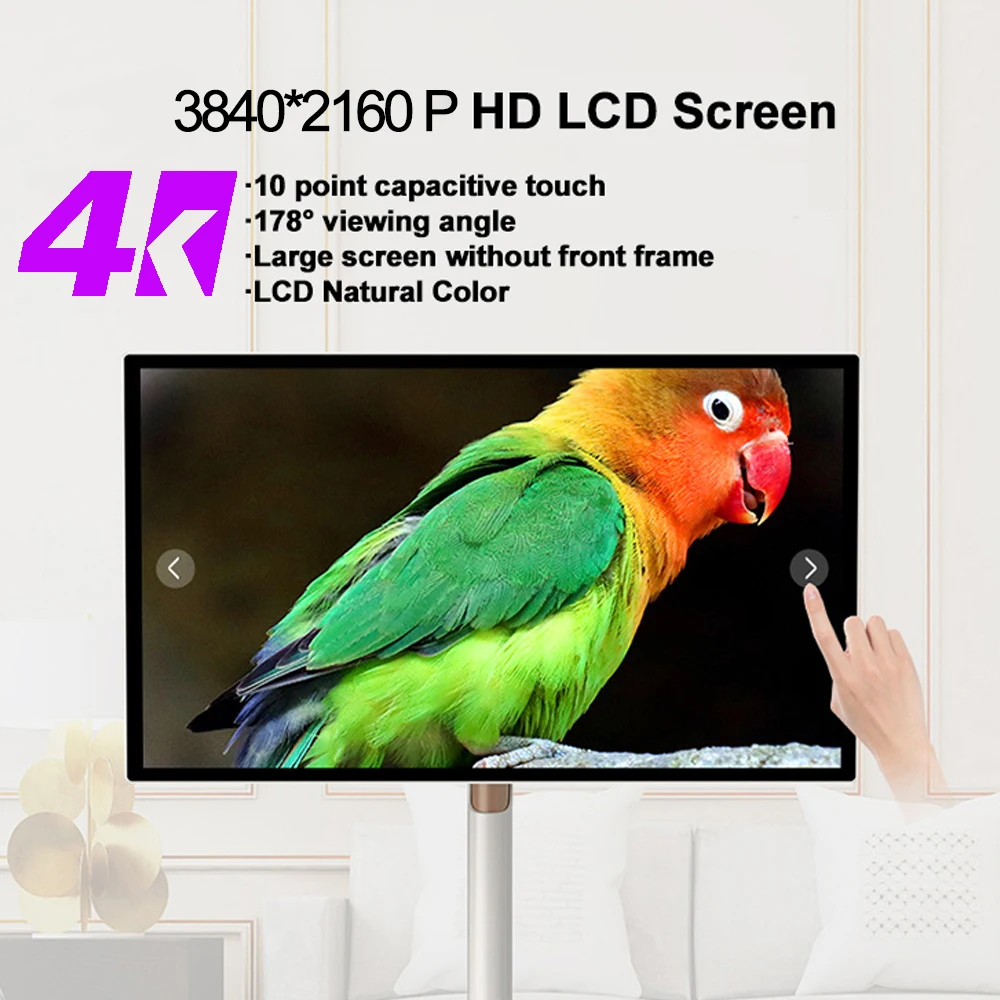 Hot 4K Screen 32 Inch Android Touch Screen Stand By Me Tv Built-in Battery Camer