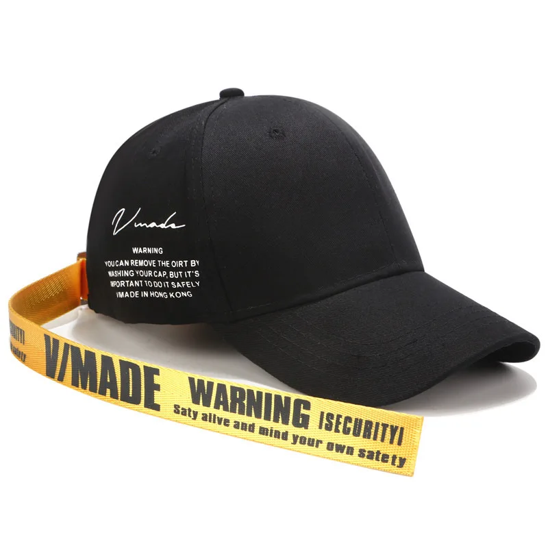 Y2K Baseball Cap for Men Women Long Strap Tail Kpop Hip hop Summer Cap Unisex Style Letters Print Trucker Hat 3