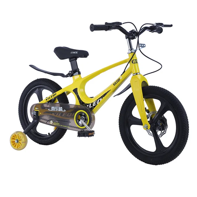 LazyChild New Children's Bicycle Magnesium Alloy Light Bicycle Flash Wheel Double Disc Brake Children's Bicycle DropShipping 4