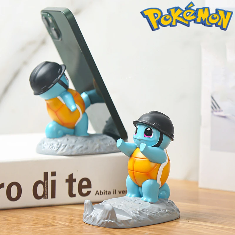 

Pokemon Mobile Phone Holder Squirtle Model Tablet Holder Kawaii Desktop Decoration Children's Toys Christmas Birthday Gift