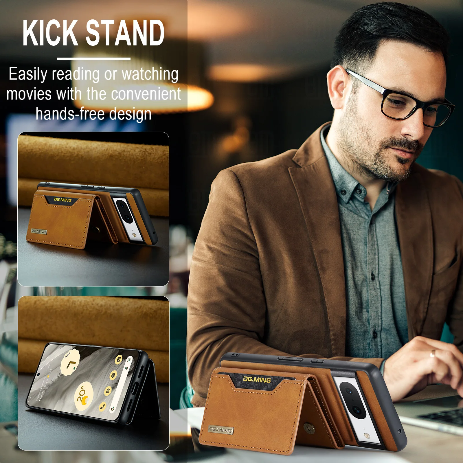 For Google Pixel 8 Case Magnetic Phone Case Card Pocket Wallet Shockproof Protective Leather Cover For Pixel 7 6 Pro 7A 6A 5A