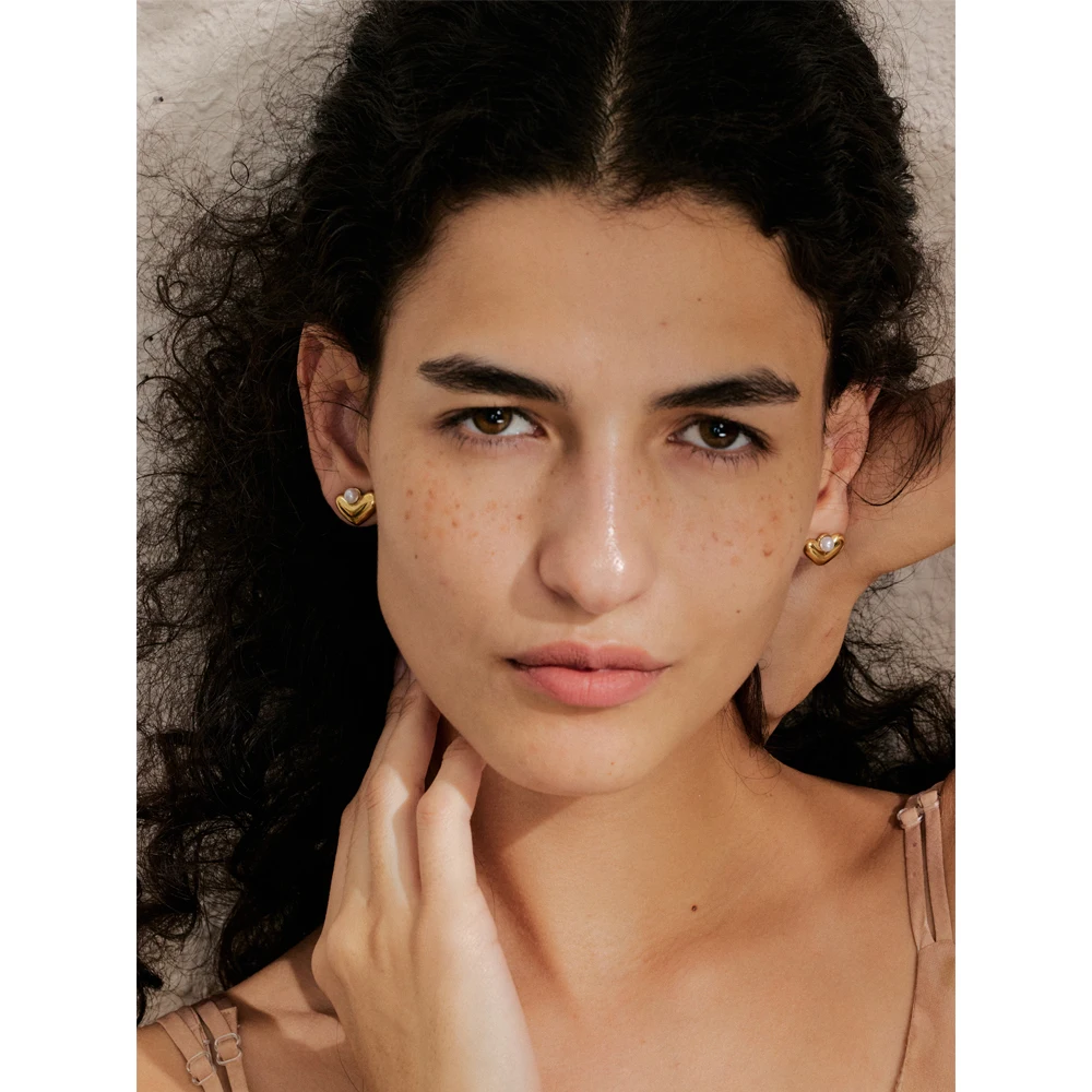 Yhpup Stud Earrings Stainless Steel