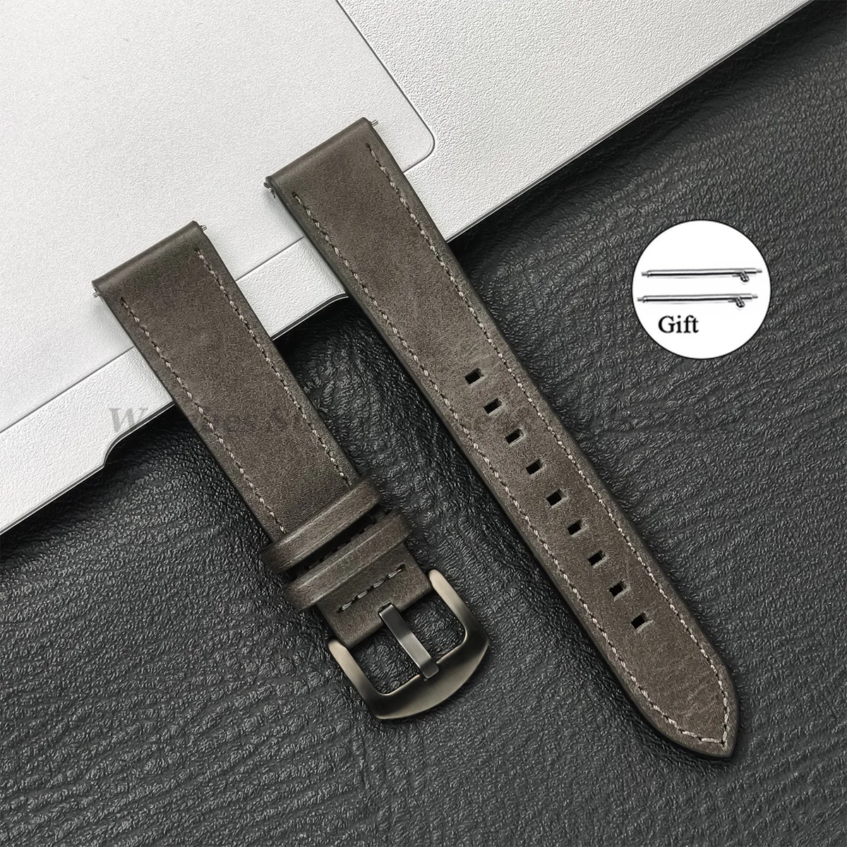 Vintage Brown Leather Watch Strap - Premium 20mm & 22mm Band