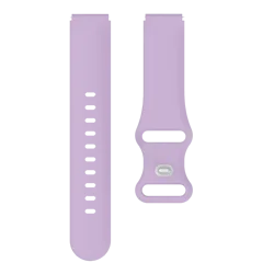 18mm Silicone Butterfly Buckle Watch Band - Comfortable and Breathable Strap for Xiaomi S4 41mm (Lavender)