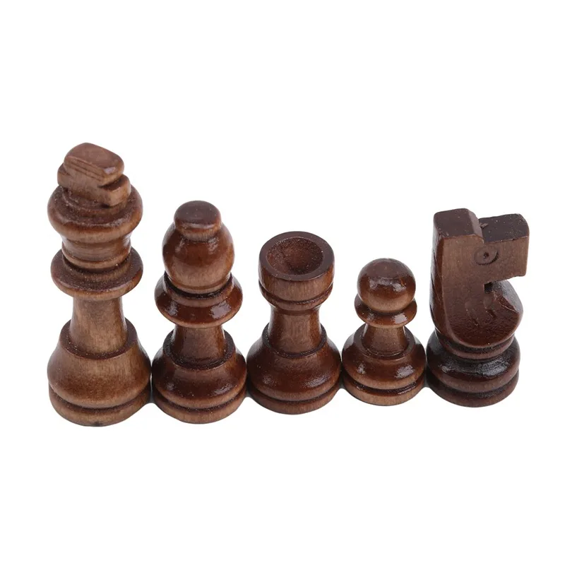 Board Game Wooden Chess Table Games Chess Pieces And Board Chess Pieces Chess Puzzle Game 32pcs Wooden Chess Pieces Complete Chessmen International Word Chess Set Piece Entertainment Accessories 2 Size