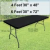 Stretch Tablecloth Cover Washable Polyester Elastic Tablecloth Fits Table Protector Picnic Outdoor Party Wedding Table cloth 2