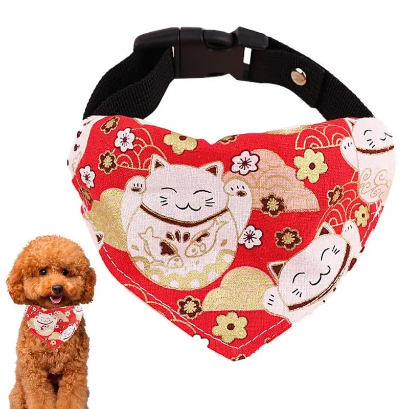 

Pet Scarf Cute Scarf Cat Dog Kerchief Soft Dog Cats Triangle Scarf Collar For Dogs Cats Puppy Birthday Pet Accessories For