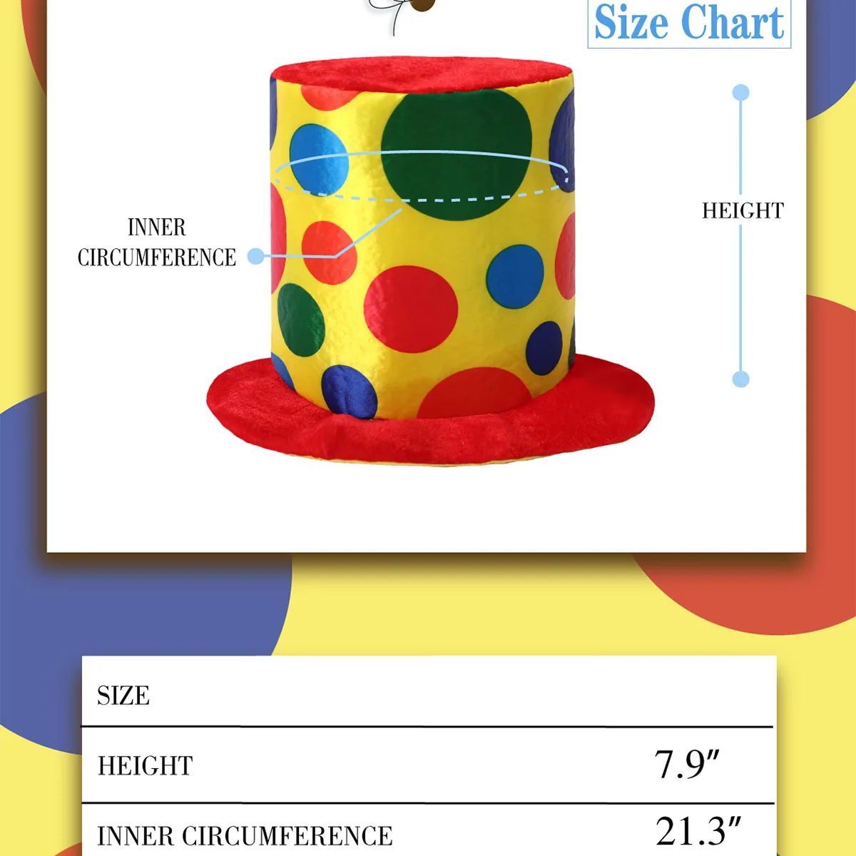 Toddler Boys Clown Hat for Kids Infant Novel Festival Multicolor Cap Baby Holiday Gift Carnival Easter Accessory 1-5 Years old baby hat,kids caps