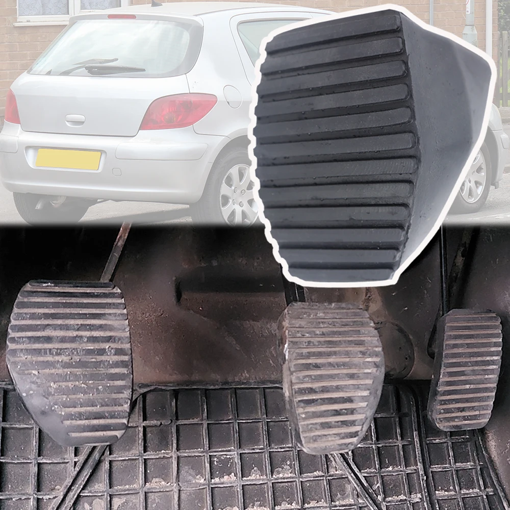 Car Clutch Brake Foot Rubber Pedal Pad Cover Replacement 213026 450417 For Peugeot 307 2007 2006 2005 2004 2003 2002 2001