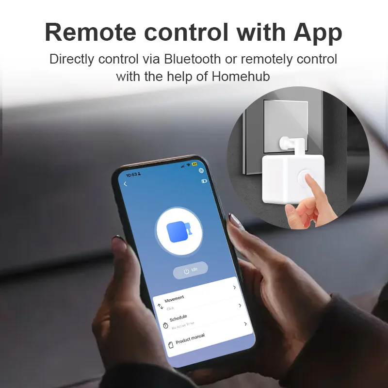 Tuya Bluetooth ZigBee Finger Bots Plus Switch Button Pusher Touch Arms Robot Smart Life App for Alexa Google Home Assistant