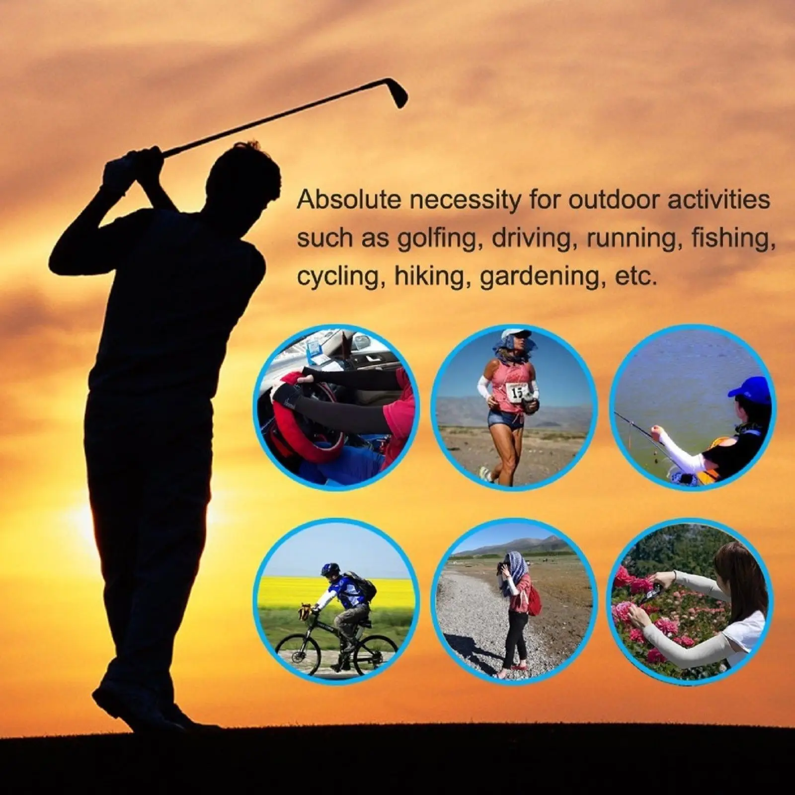 2Pcs Arm Sleeves Warmers Sports Sleeve Sun UV Protection Hand Cover Cooling Warmer Running Fishing Cycling Ski mangas para brazo 5