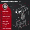 Cordless Heat Gun for Milwaukee m18 Battery LIVOWALNY 18V 350W Hot Air Gun I300℃(572°F)II:550℃（1022°F)  Shrink Tubing No Battery 2