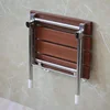 YUSUN Bathroom Modern Foldable Wood Shower Seat For Elderly 3