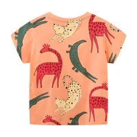 Jumping Meters 2-7T Summer Boys Animals  Tshirts Print Fashion Short Sleeve Kids Tees Tops Baby Clothing 2