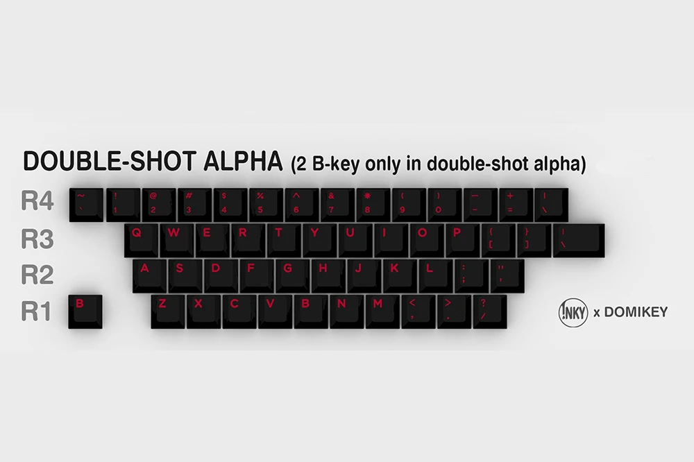 Domikey キーキャップ　AMORE Inky × domikey桜アモーレ赤abs doubleshotキーキャップmx幹キーボード