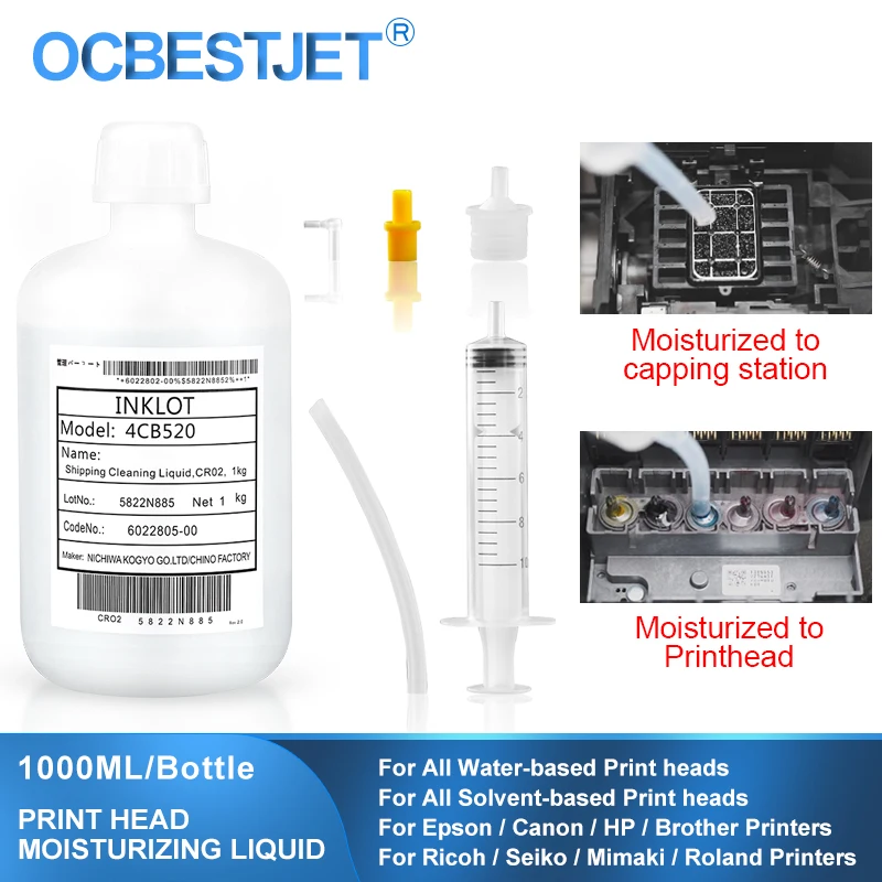 Printhead Cleaning Liquid For Printhead Maintenance inkjet printer cleaning kit