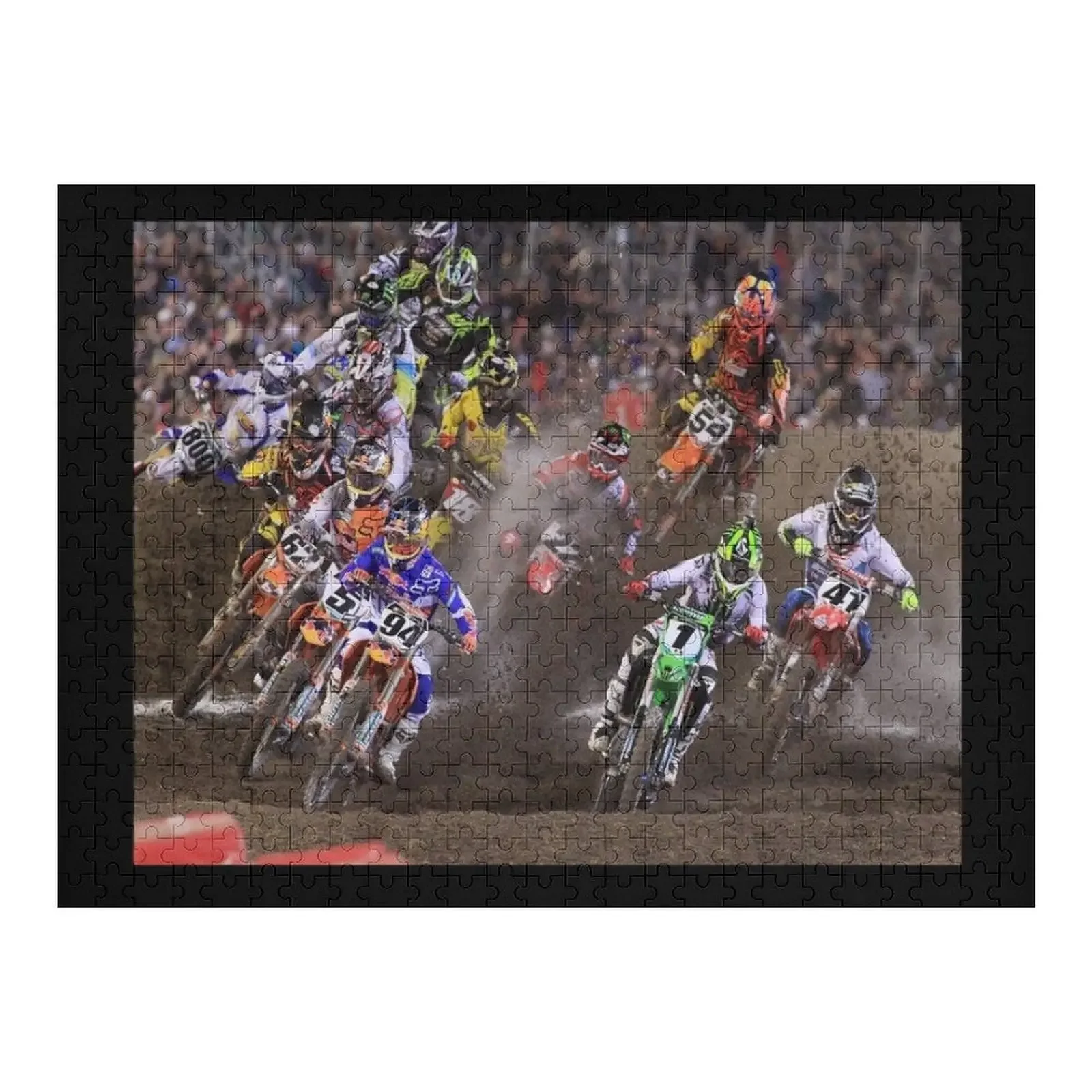 Daytona Supercross Jigsaw Puzzle With Photo Novel Toys For Children 2022 Puzzle