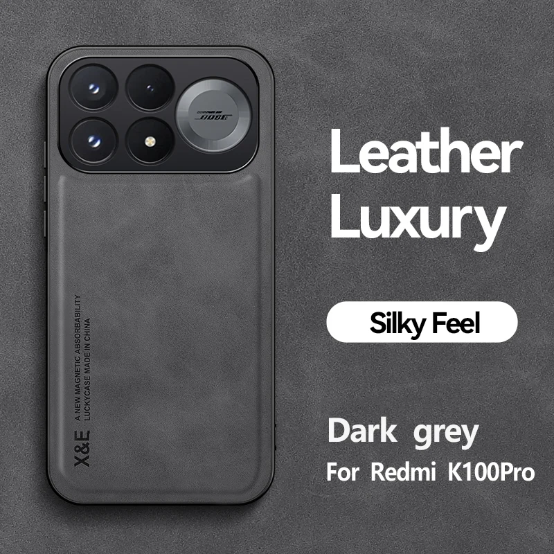 Luxury Business Leather Texture Magnetic Protective Back Cover Case