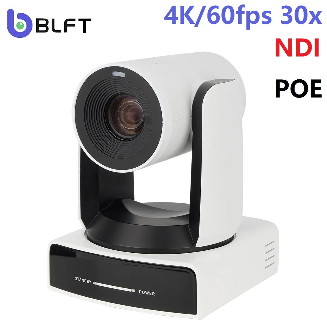 NDI Camera 4K60FPS Ai Auto Tracking POE Ptz Camera 30x Zoom SDI HDMI USB IP Live Streaming Camera For for Church, Events, Teach