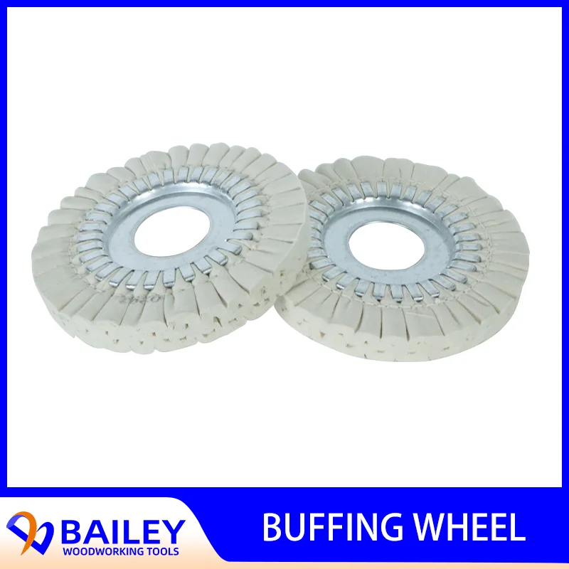 BAILEY 5PCS BW014 180x50x20mm Cotton Buffing Wheel Polishing Wheel With Iron Circle for Edge Banding Machine Woodworking Tool bailey 5pcs 150x50x20mm buffing wheel with iron polishing wheel for kdt homag edge banding machine woodworking machinery