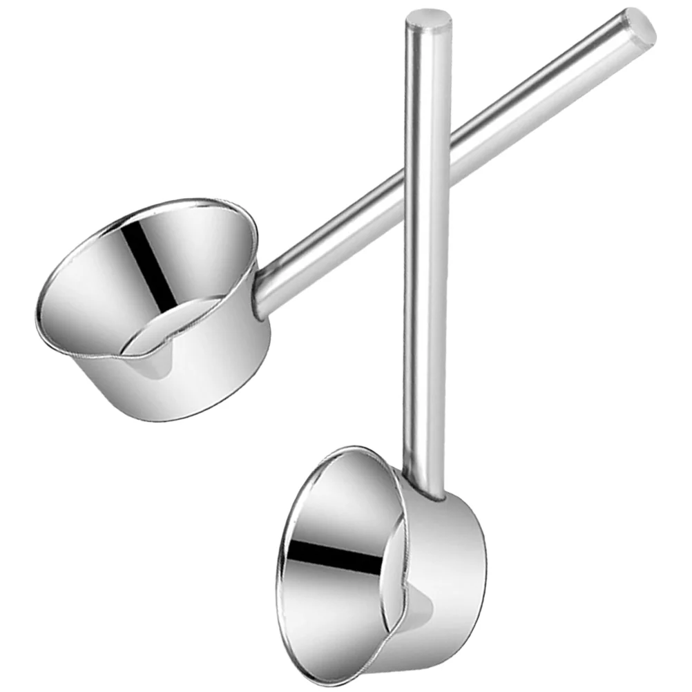 

2pcs Multi-purpose Long Handle Ladle Stainless Steel Garden Watering Spoon Kitchen Water Scoop
