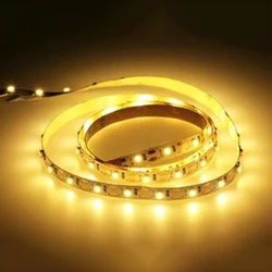 Battery-Powered LED Strip Light - Flexible White/Warm White Ribbon for Versatile Cabinet and Backlighting (Warm light)