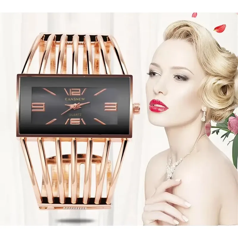 Women's Watch Luxury Fashion Rose Gold Bangle Bracelet Watch Dress Clock Female Lady Girls Wristwatch women watches