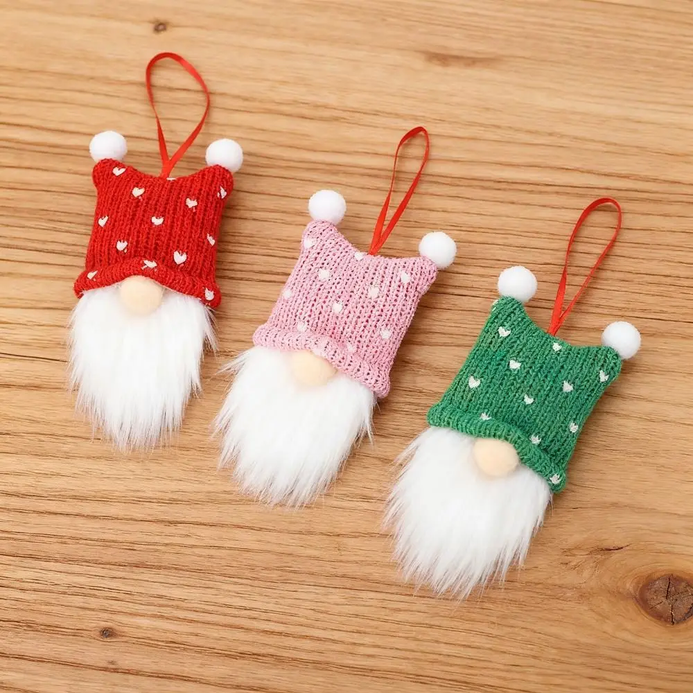 3/6Pcs Creative Christmas Decoration Pendant Faceless Doll Handmade Hanging Christmas Tree Pendants Easy To Hang Plush Gnomes