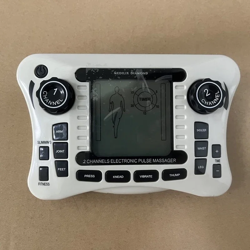 2025 Electronic Pulse Massager Tens Ems Machine Massager Electrical Nerve Muscle Stimulator Acupuncture Fat Burner Pain Relief