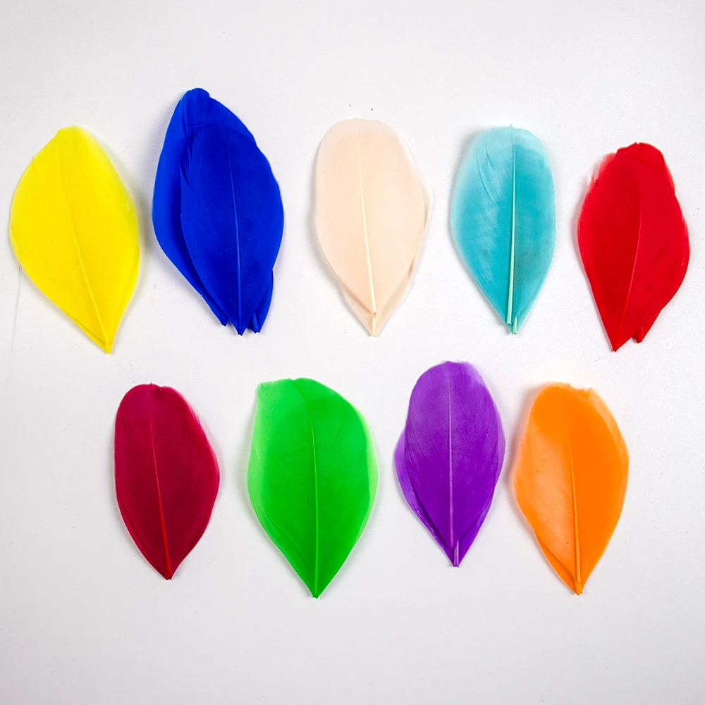 Goose Feathers 5-8cm Natural for Crafts DIY Jewelry Making Dream catcher Pendant Plume Decor mixed color feathers goose feathers craft feathers natural feathers
