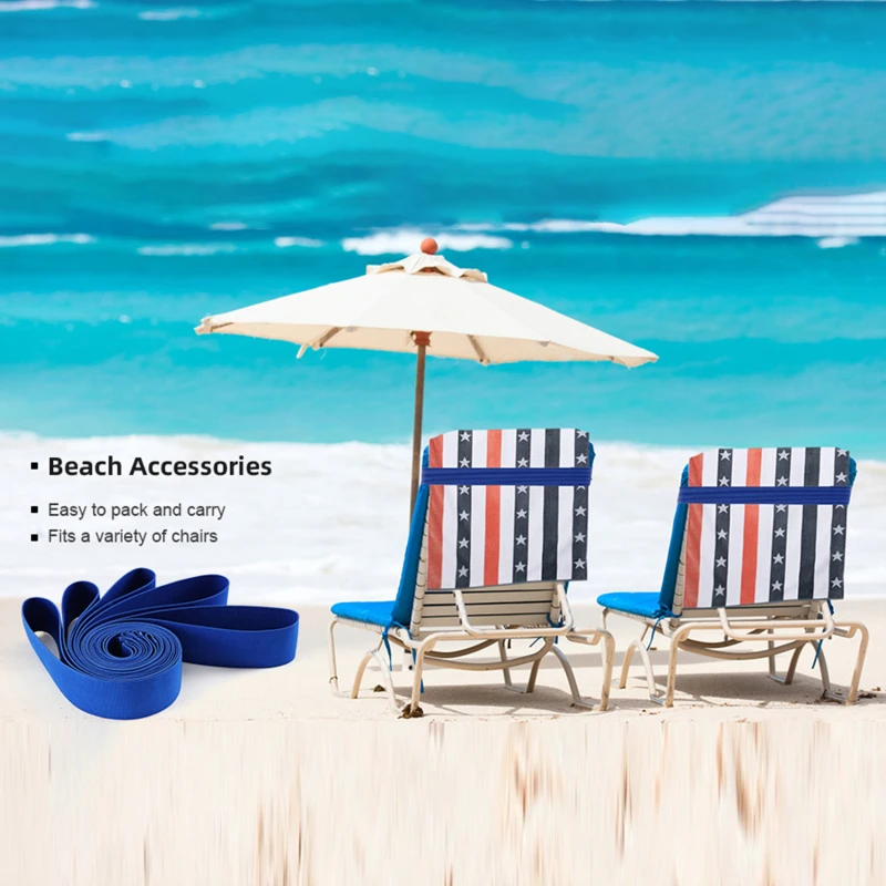 Summer Beach Chair Towel Bands Stretchable Rubber Band Towel Strap Holder Clips for Lounge Beach Pool Chairs
