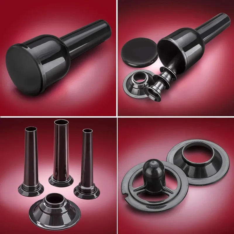 Heavy Duty Electric Meat Grinder & Sausage Stuffer: 6 Grinding Plates, 3 S/S Blades, 3 Sausage Tubes2 Meat Claws 6