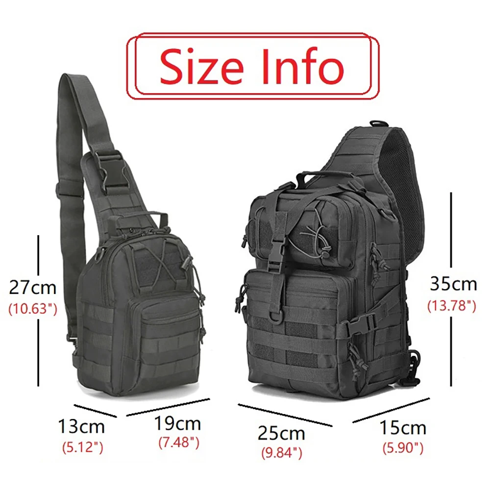 Sac Bandoulière Tactique Militaire Poitrine avec Bouteille D'eau