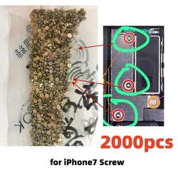 AliSunny 2000pcs Battery Metal Screw for iPhone 7 Back Plate Shield Inside Y000  1.2mm Tri Point Parts