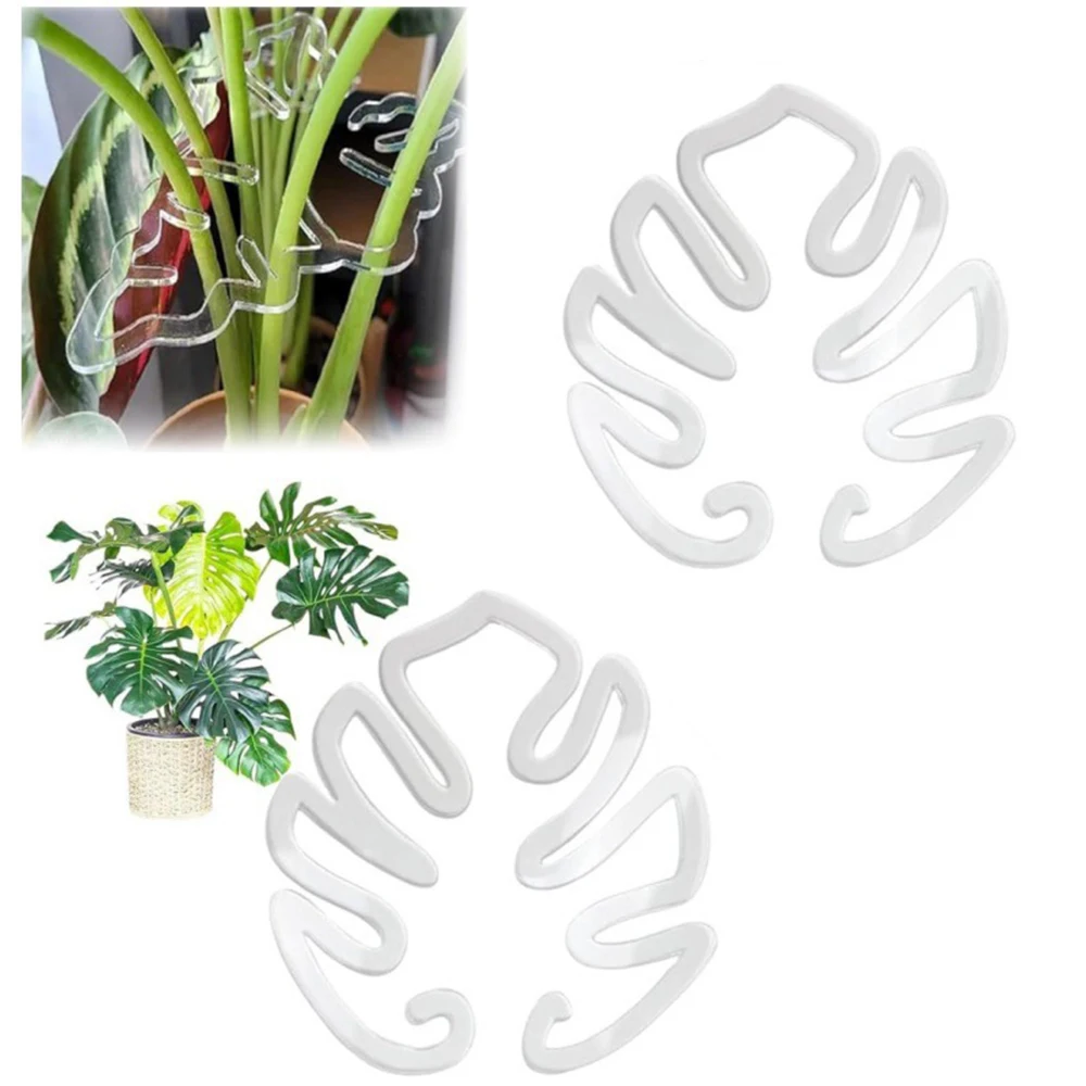 Plant Stem Support Reusable Clear Plastic Leaf Plant Support Indoor And Outdoor Wide Range Plants Flowers Fixed Bracket