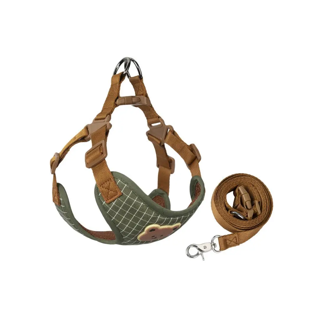 Breathable Pet Harness and Leash Set - Adjustable Vest for Small to Medium Dogs and Cats