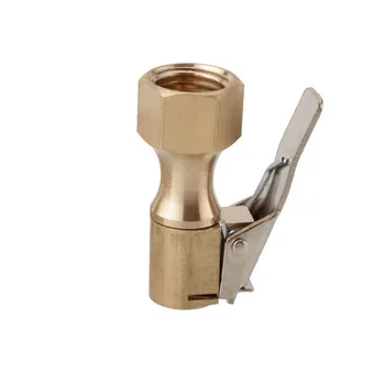 ใหม่ขั้นสูงรถยาง Air Chuck Inflator ปั๊มวาล์วเชื่อมต่อ Clip-on อะแดปเตอร์รถทองเหลือง 8 มม.ยางล้อวาล์วสําหรับปั๊มพอง 11