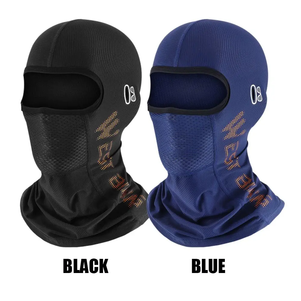 Travel Full Face Bicycle With Glasses Hole Ice Silk Headgear Breathable Balaclava Cycling Mask Bike Summer Headwear